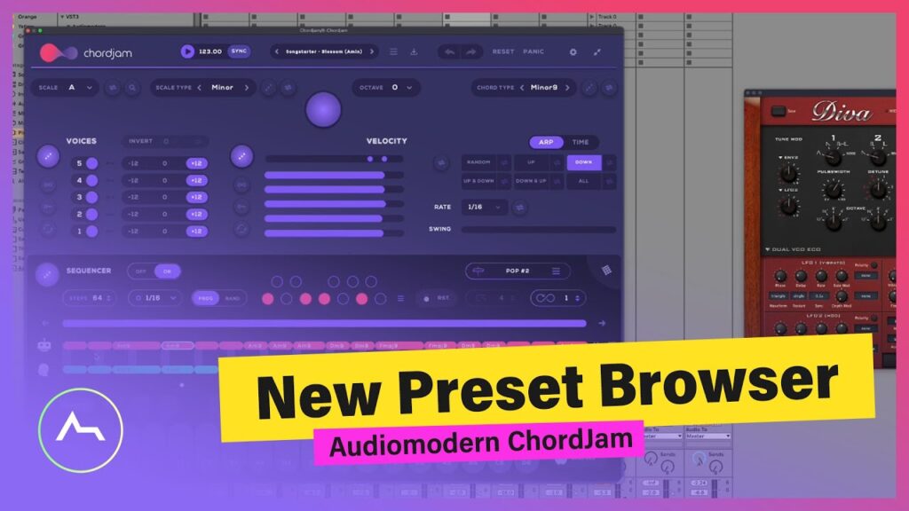 Preset Browsing in ChordJam by Audiomodern 2