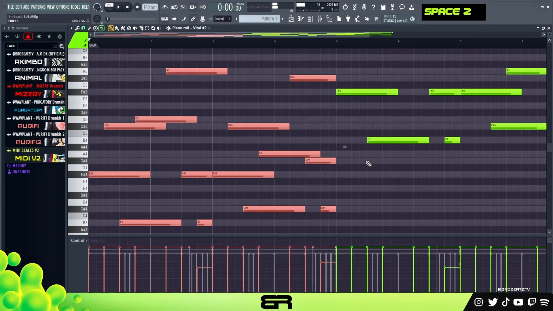 Garden flute sound added to the melody