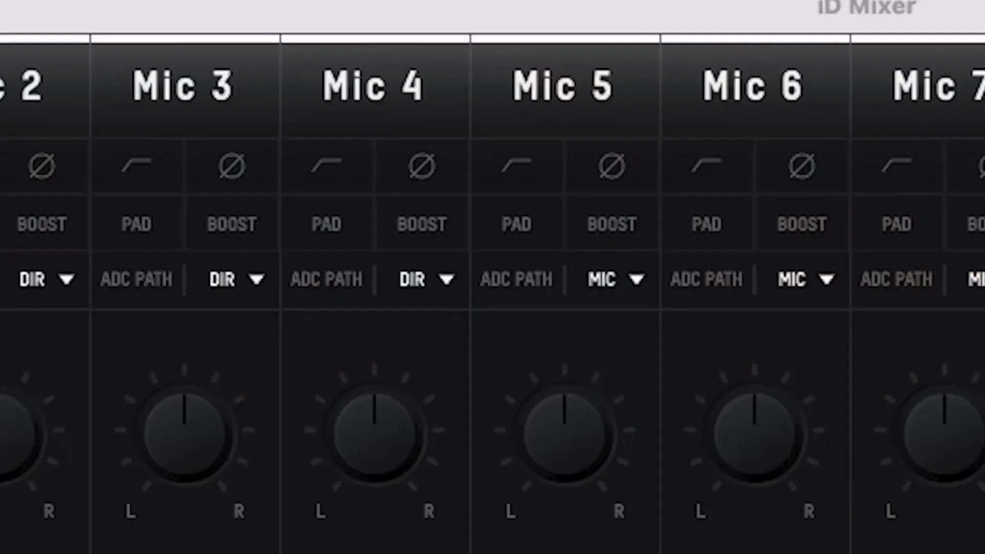 Direct input and mic preamp functionality on Audient iD48