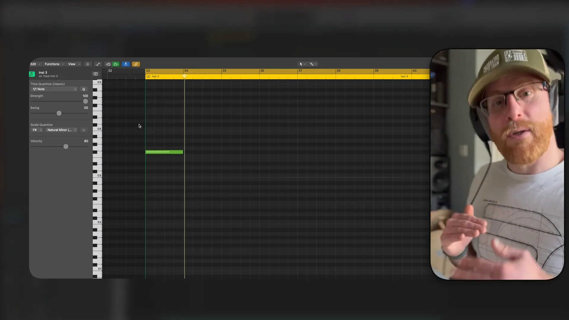 Building a chord progression in Logic Pro