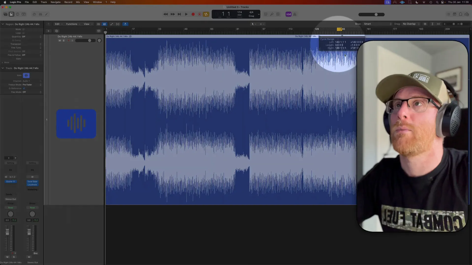 Checking the waveform for clipping