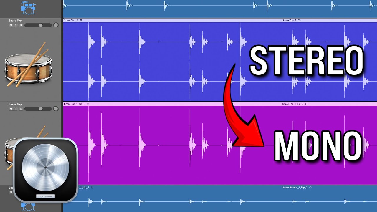How to Convert Audio from Stereo to Mono in Logic Pro 11?