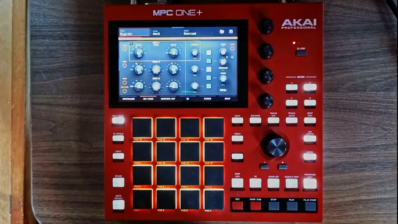 MPC One House Music: Building a House Track Idea from Scratch 6 Mini D plugin loaded as the bass sound in MPC interface