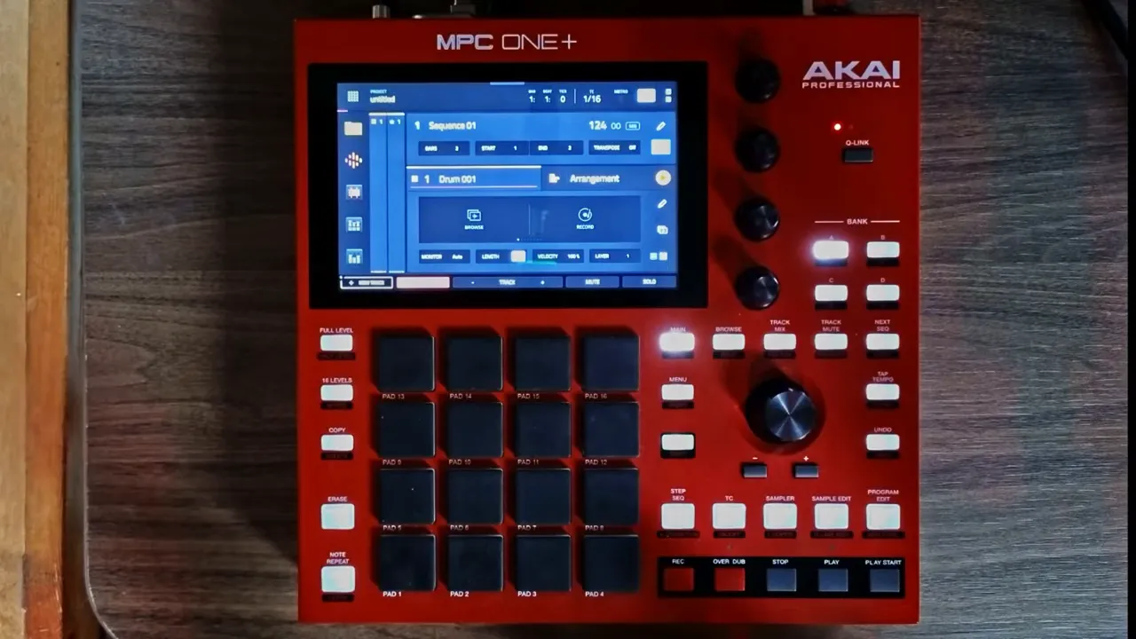 MPC One House Music: Building a House Track Idea from Scratch 11 Sequences and patterns visible on the top bar of the MPC3 interface