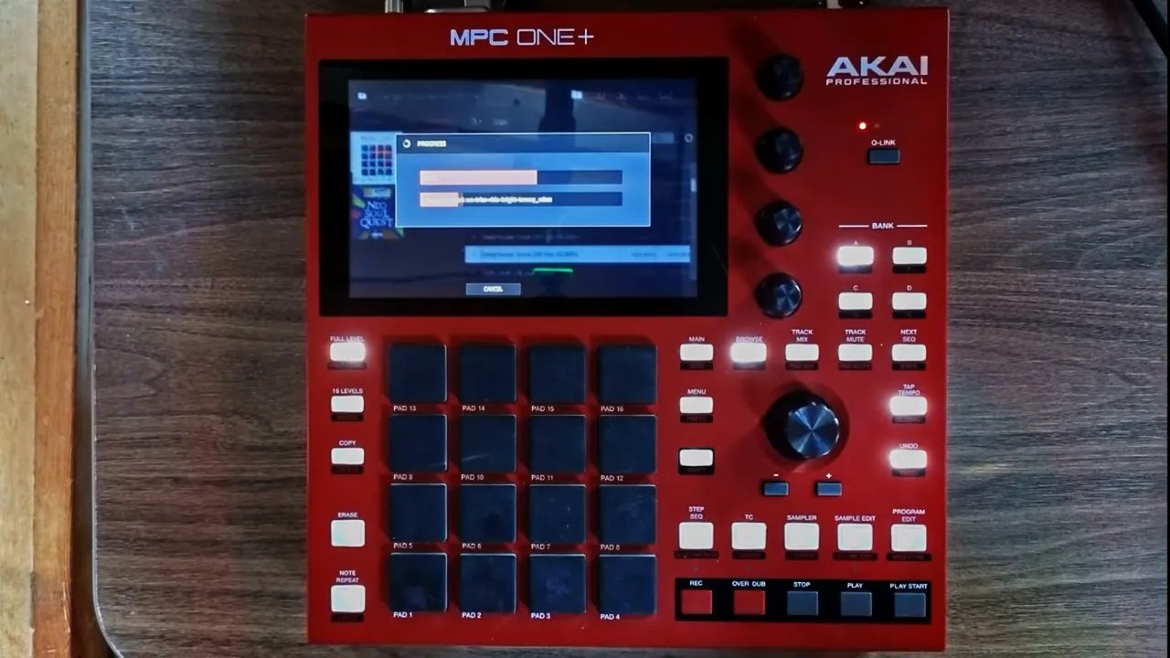 MPC One House Music: Building a House Track Idea from Scratch 10 Exported audio folder structure on USB with stems from MPC One