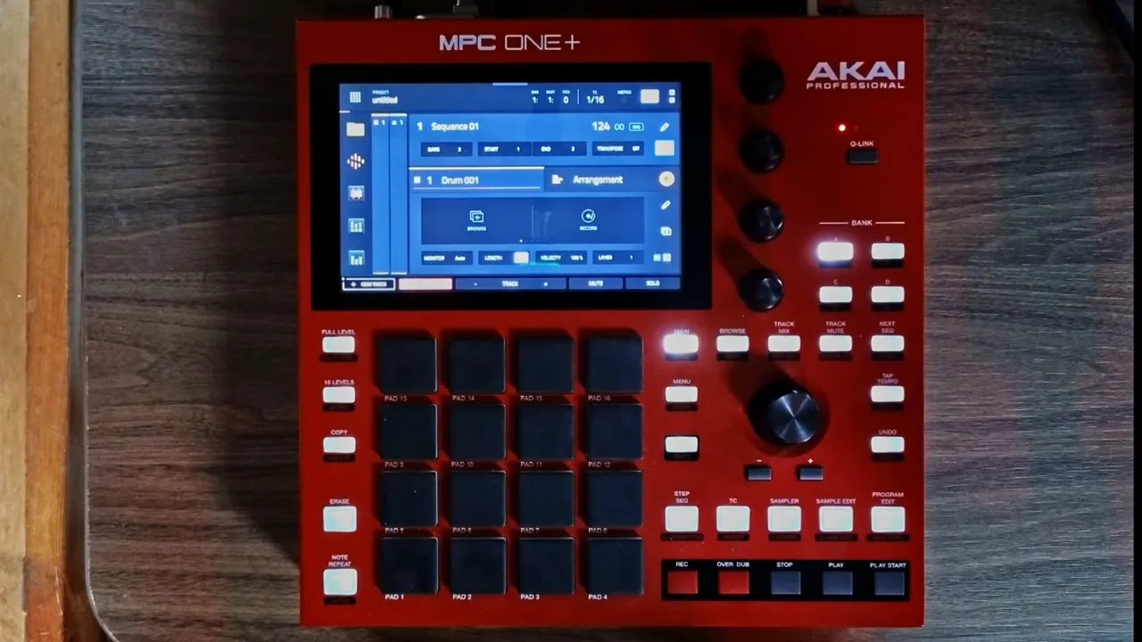 MPC One House Music: Building a House Track Idea from Scratch 1 MPC1 Plus with MPC3 beta home screen showing sequences and patterns